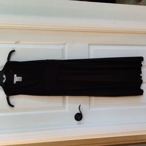 Evan Picone Women's Black Sleeveless Halter Cocktail Dress Fit & Flare Size 4